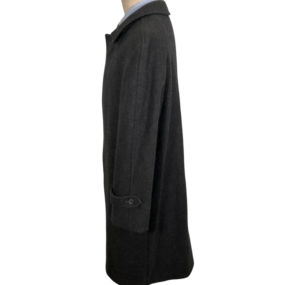 Lakeland Overcoat Mens 42 Charcoal Gray Full Length Heritage‎ Executive Formal